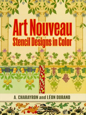 cover image of Art Nouveau Stencil Designs in Color